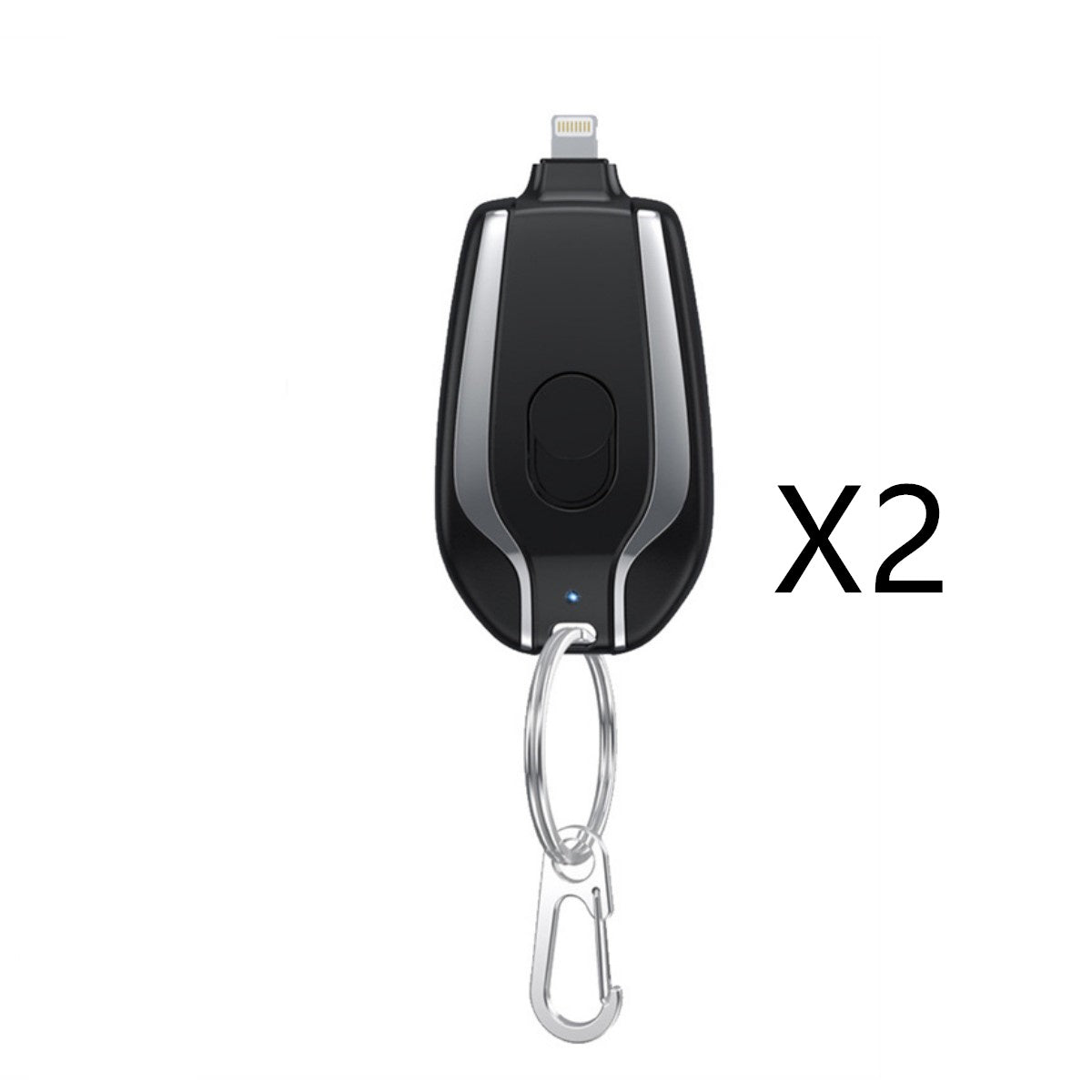 1500mAh Mini Power Emergency Pod Keychain Charger With Type-C Ultra-Compact