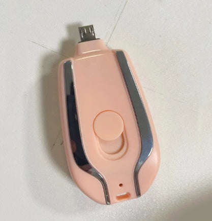 1500mAh Mini Power Emergency Pod Keychain Charger With Type-C Ultra-Compact