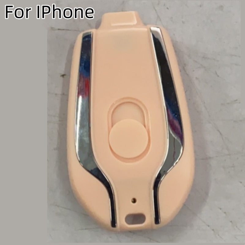 1500mAh Mini Power Emergency Pod Keychain Charger With Type-C Ultra-Compact