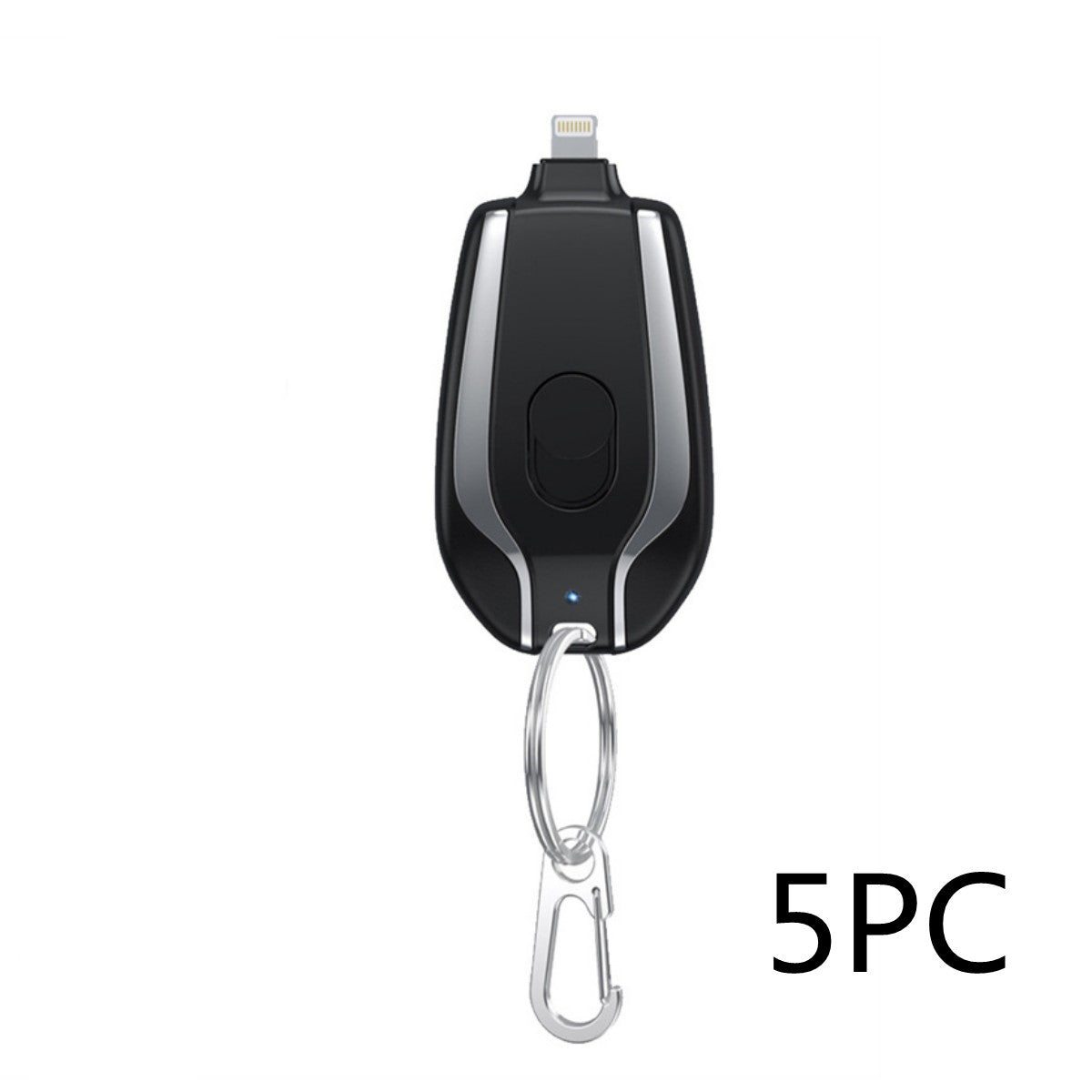 1500mAh Mini Power Emergency Pod Keychain Charger With Type-C Ultra-Compact